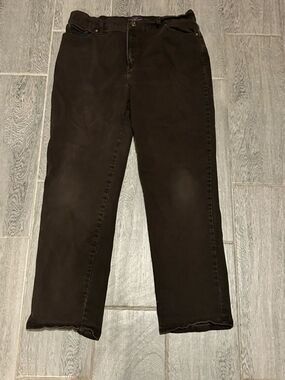 Gloria Vanderbilt Brown Amanda jeans -size 16 P